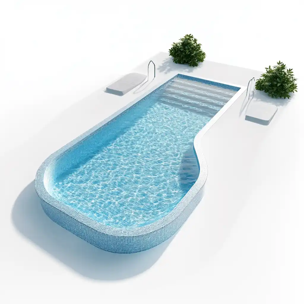 Diseño personalizado para construcción de piscina.